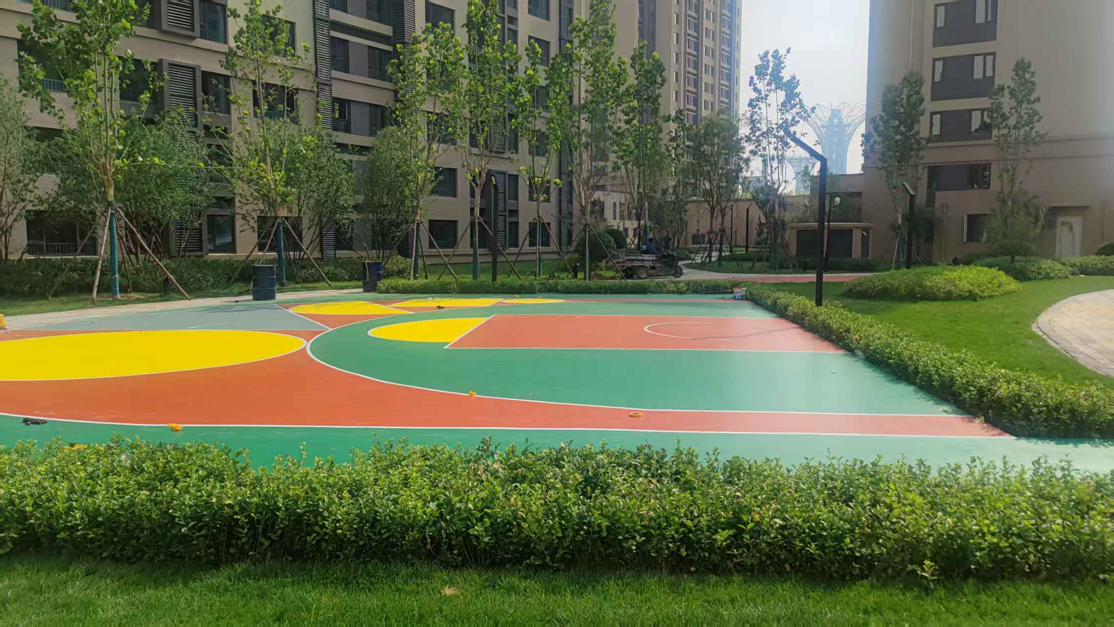 银川市复合型塑胶跑道塑胶地坪 - 价格